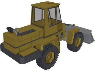 Wheel Loader 3D Model