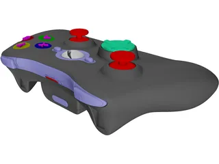 Xbox 360 Gamepad 3D Model