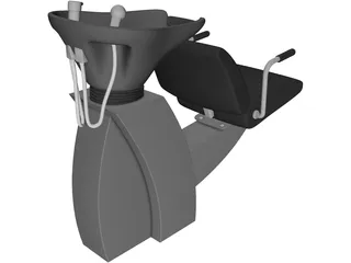 Barber Chair 3D Model