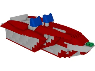 Lego Yacht 3D Model