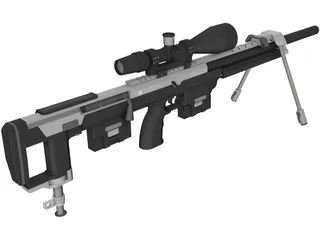 DSR-1 Sniper Rifle 3D Model