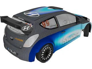 Hyundai i20 WRC (2013) 3D Model