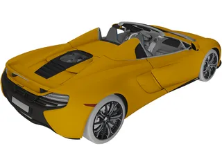 McLaren 650S Spider (2014) 3D Model
