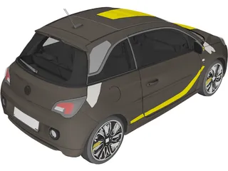Opel Adam (2013) 3D Model