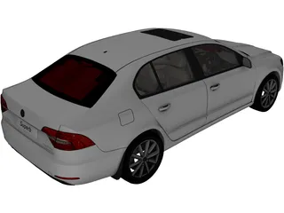 Skoda Superb (2013) 3D Model