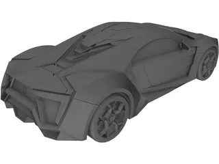 W Motors Lykan Hypersport (2014) 3D Model