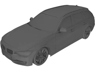 BMW 3-series Touring F31 (2013) 3D Model