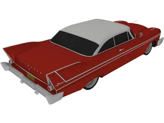 Plymouth Fury Supercharged (1958) 3D Model