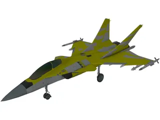 AF-36 Front Line Fighter 3D Model