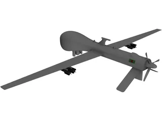 MQ-1 Predator UAV 3D Model