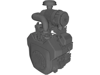 Kohler V Twin Engine 25hp 3D Model