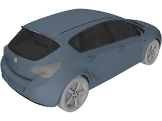 Opel Astra (2011) 3D Model