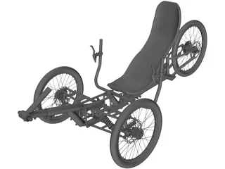 Three Wheel Trike 3D Model