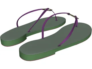 Ring Sandals 3D Model