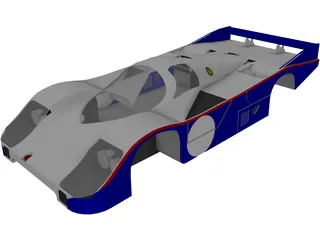 Porsche 956 Body 3D Model