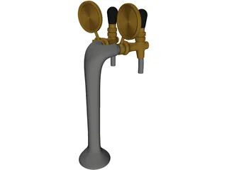 Bar Beer Tap 3D Model