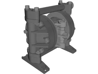 Polypropylene Diaphragm Pump 3D Model