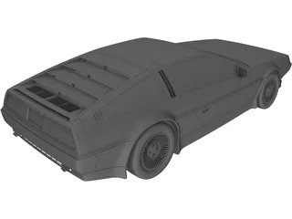 DMC DeLorean (1980) 3D Model