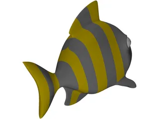 Fish Cartoon 3D Model