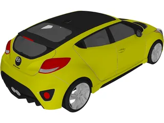 Hyundai Veloster Turbo (2013) 3D Model