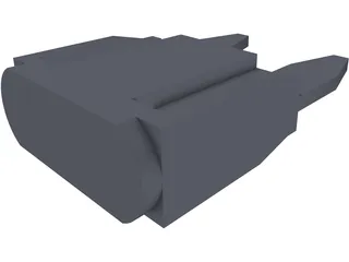 Micro Blade Fuse 3D Model