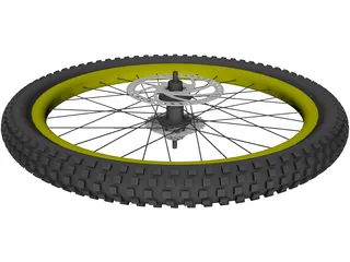 MTB Wheel 3D Model