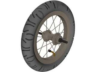 Wheel 12 inch 3D Model