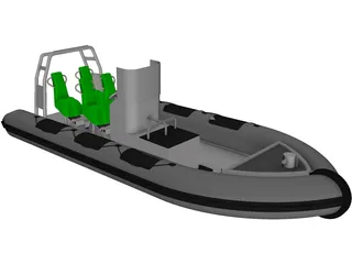 RHIB 3D Model