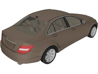 Mercedes-Benz C-Class (2008) 3D Model