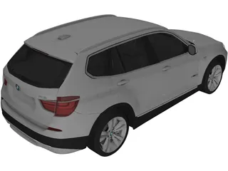 BMW X3 F25 (2011) 3D Model