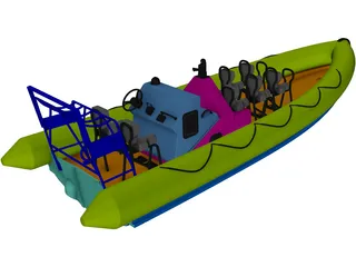 RIB Military 3D Model