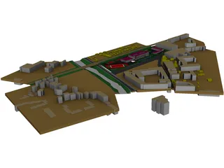 School Building 3D Model