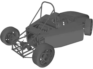 Formula SAE Prototype Car 3D Model