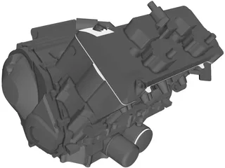 Honda CBR600RR Engine 3D Model