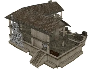 Abandoned House 3D Model