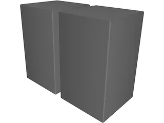 EAX-3000 Speakers 3D Model