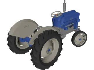 Ford Tractor 3D Model
