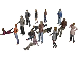 People Collection 3D Model