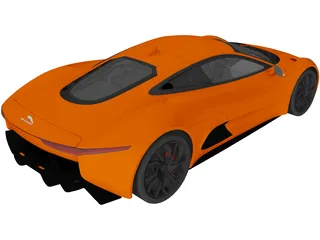 Jaguar C-X75 Concept 3D Model