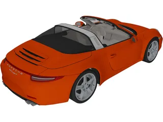 Porsche 911 Targa 4 (2015) 3D Model