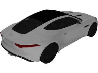 Jaguar F-Type Coupe (2014) 3D Model