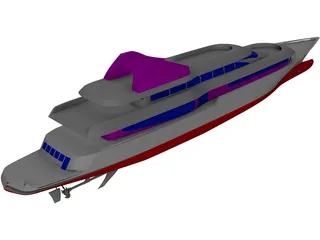 Yacht 62 3D Model