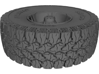 ProComp Xtreme A/T & wheel 3D Model