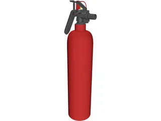 Fire Extinguisher 3D Model