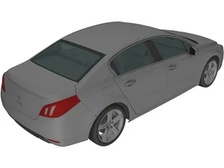 Peugeot 508 (2011) 3D Model