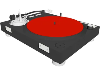 Turntable Technics MK2 1200 3D Model