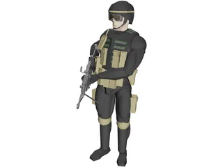 Soldier 3D Model