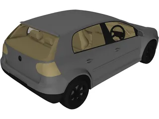 Volkswagen Golf (2011) 3D Model