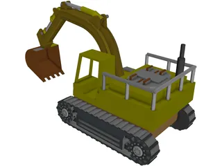 Excavator 3D Model