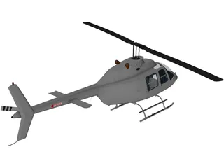 Bell 206 3D Model